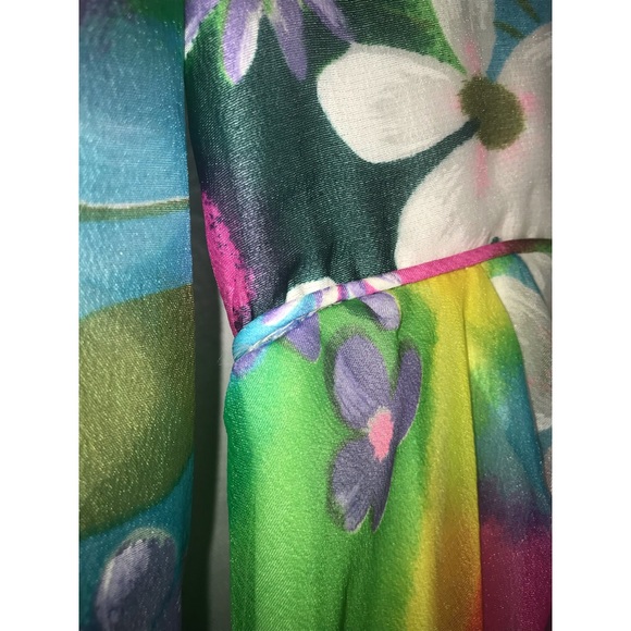 Conrad Lingerie Vintage Flower Lounge Dress - Picture 5 of 11